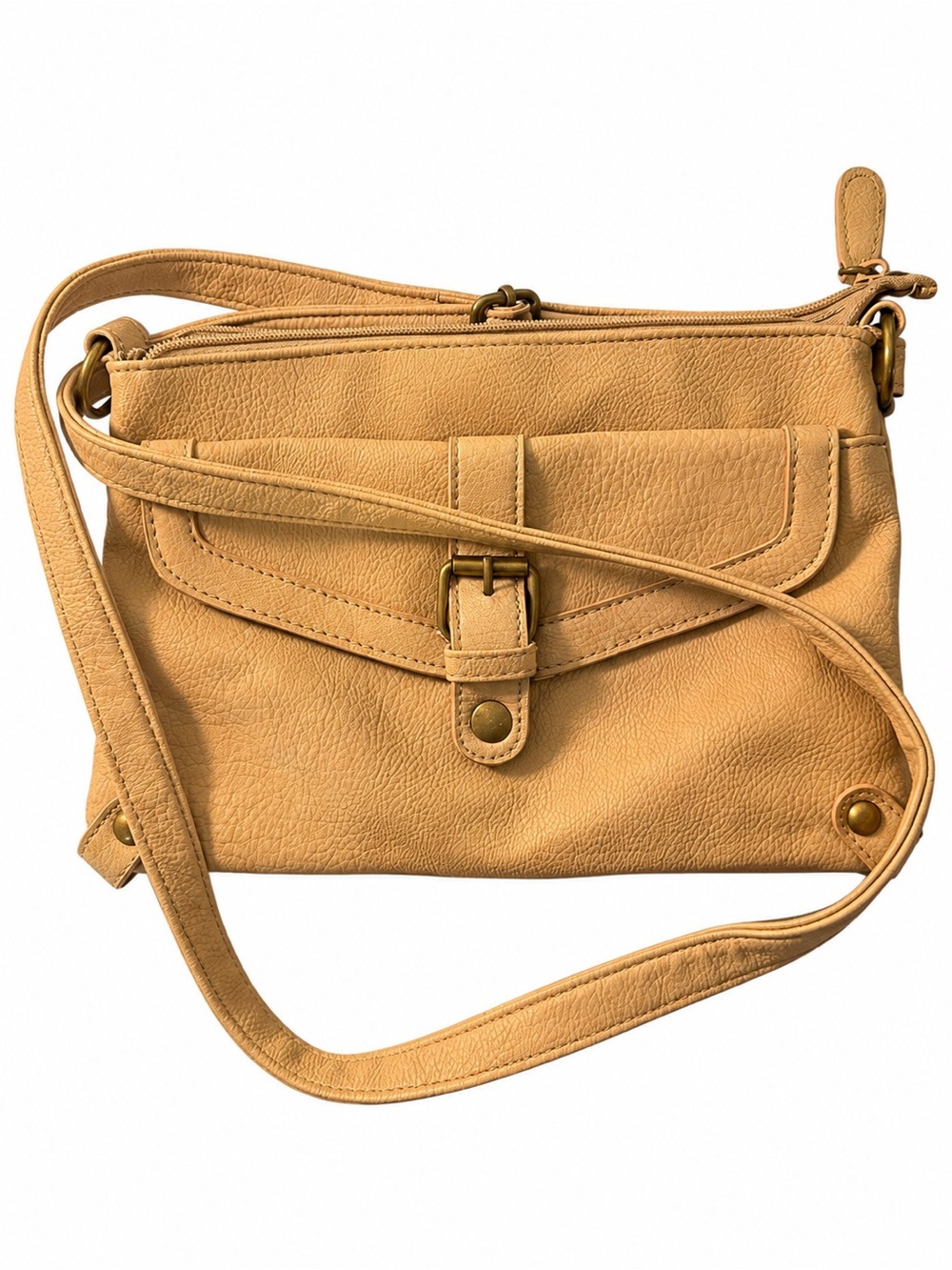 American eagle khaki colored Crossbody Bag with Front Flap